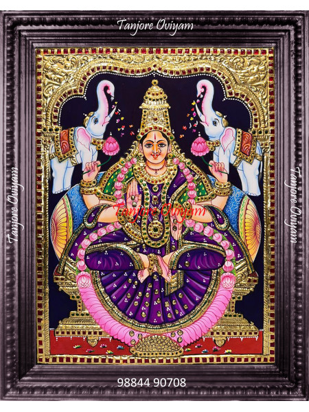 Gajalakshmi Tanjore Painting